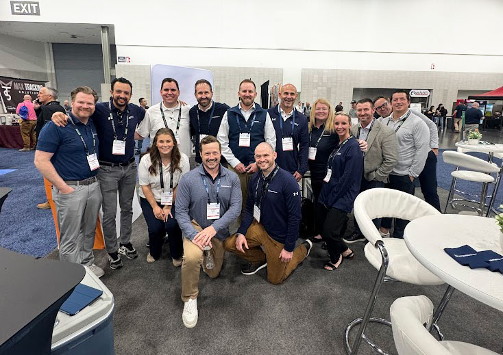 Mark K. Campbell and the Dumpsters.com team at WasteExpo in 2025.